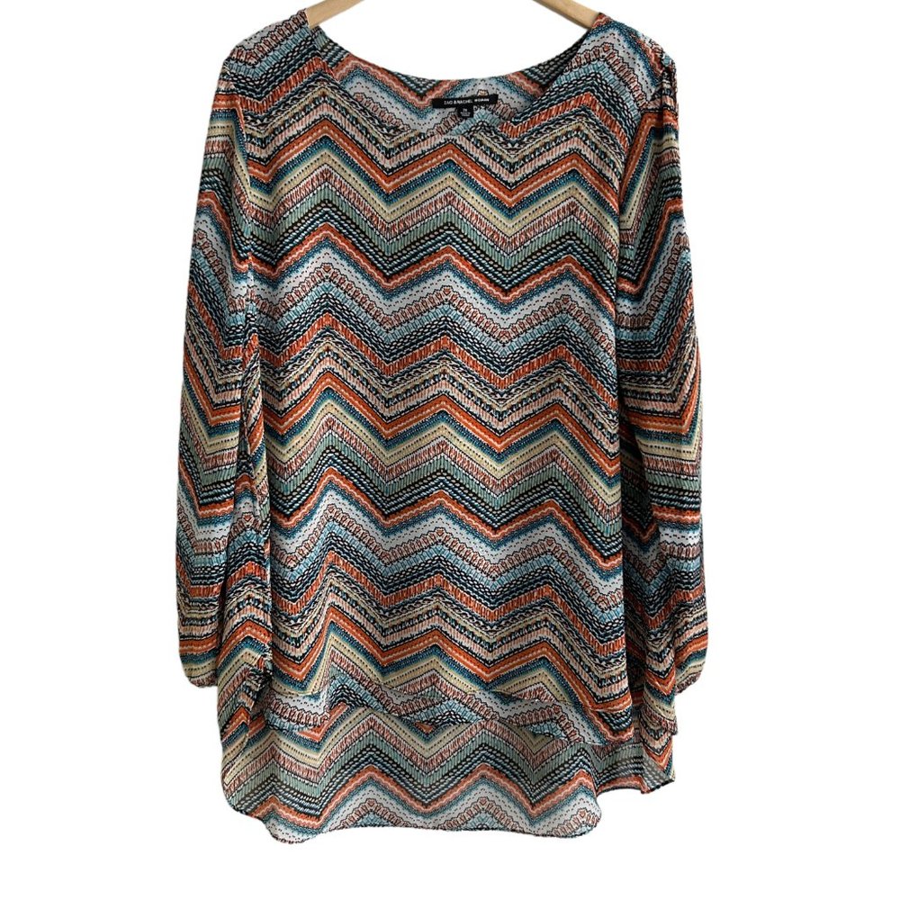 Zac & Rachel Woman Semi-Sheer‎ Top (2X)